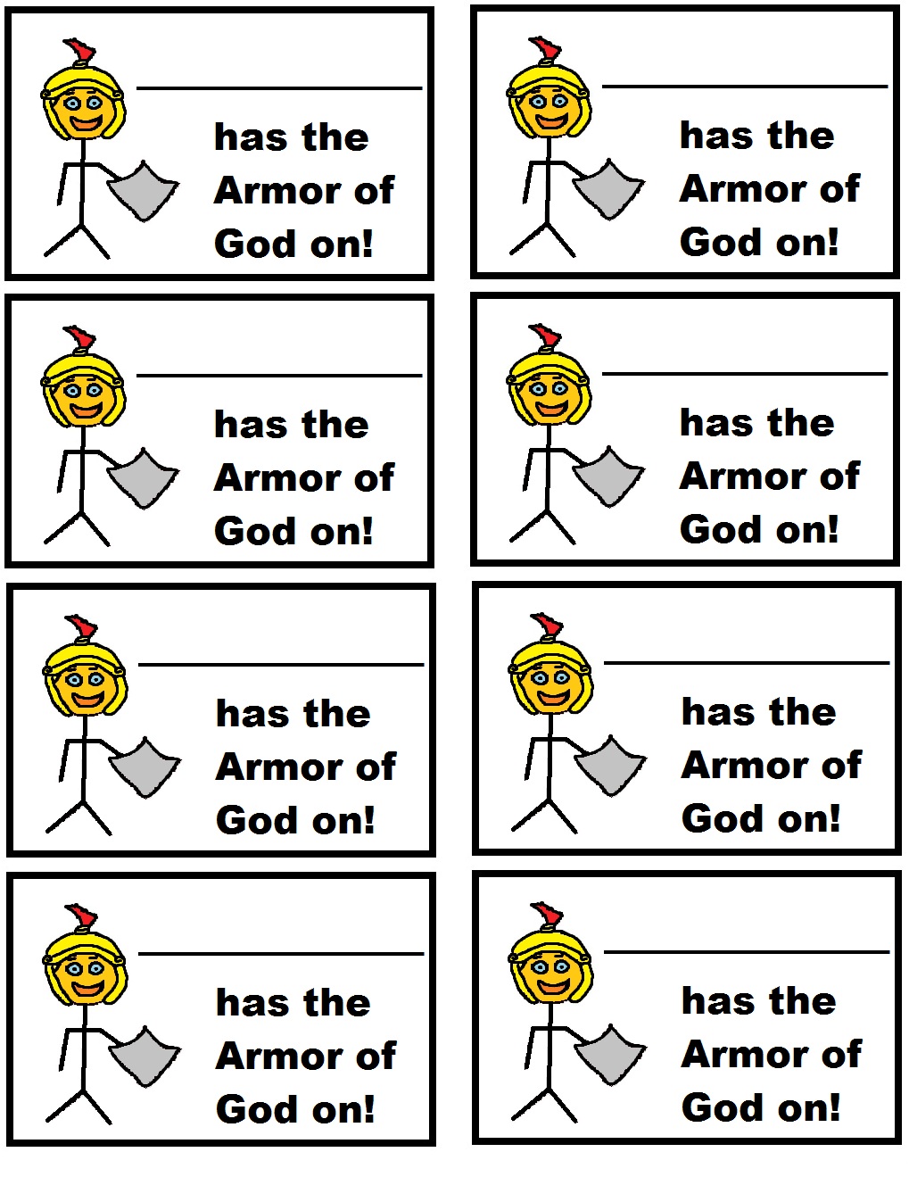 Armor Of God Lesson For Kids